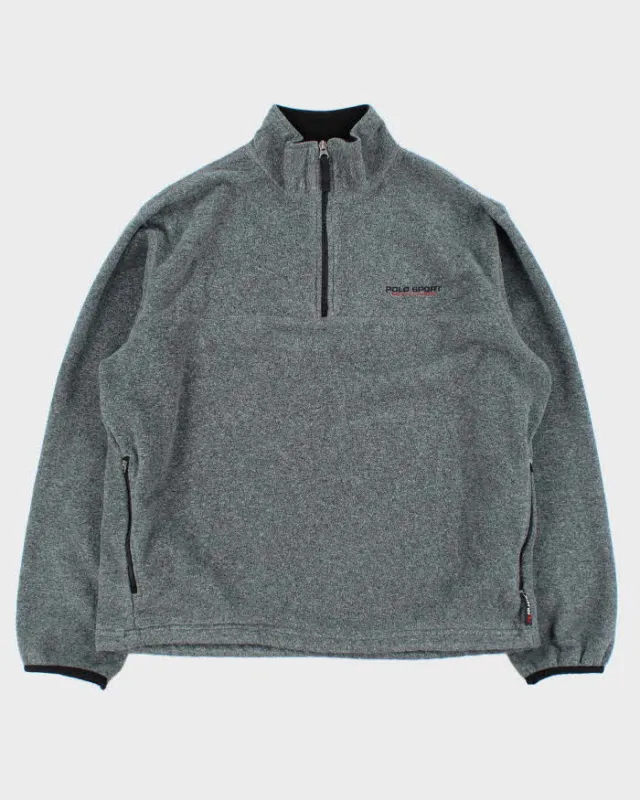 Vintage 90s Ralph Lauren Polo Sport Quarter-zip Fleece - L sold by Rokit