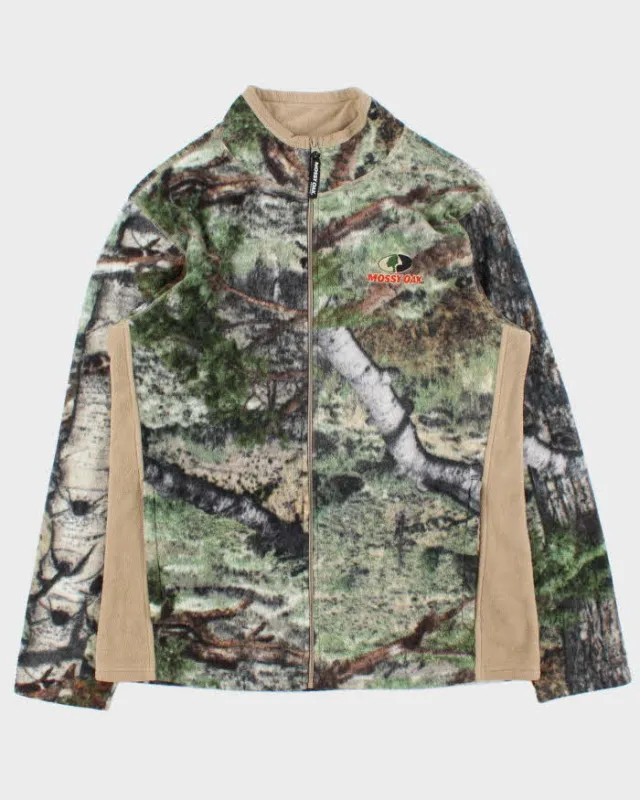Vintage 00s Mossy Oak Full-zip Fleece - M sold by Rokit