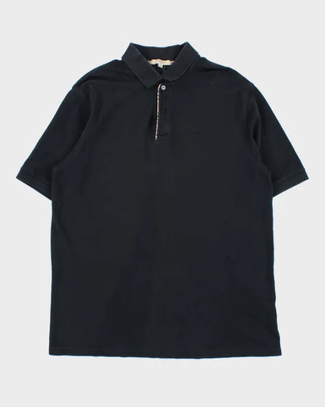 Vintage 00s Burberry Nova Check Trim Short Sleeve Polo Shirt - L made by Burberry