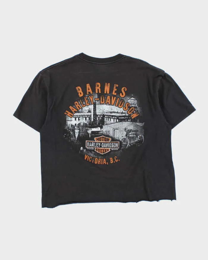 Vintage Harley Davidson Barnes Victoria Cropped Crewneck T-Shirt - L sold by Rokit product image thumbnail 2