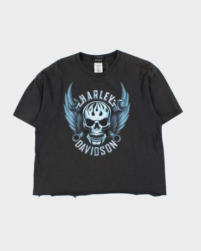 Vintage Harley Davidson Barnes Victoria Cropped Crewneck T-Shirt - L sold by Rokit