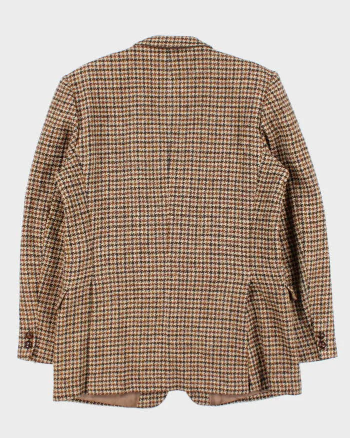 Vintage 1980s Harris Tweed Houndstooth Made In England Hand Woven Wool Blazer - L sold by Rokit product image thumbnail 2