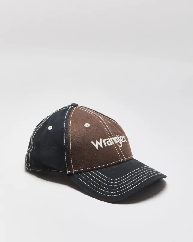 DS Vintage Y2K 00s Wrangler Denim Cowboys Velcro Baseball Cap - OS made by Wrangler