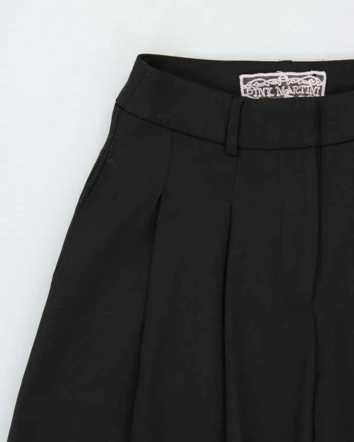 Vintage Pink Martini Women's Pleated Ultra Wide Leg Flared Trousers - W24 L30 sold by Rokit product image thumbnail 3