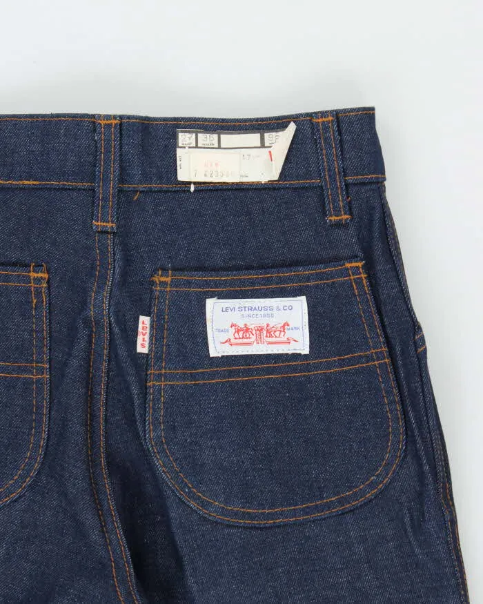 DSWT Vintage 1970s Levi's Raw Denim Women's High Waisted Flared Bell Bottom Jeans - W26 L35 sold by Rokit product image thumbnail 4