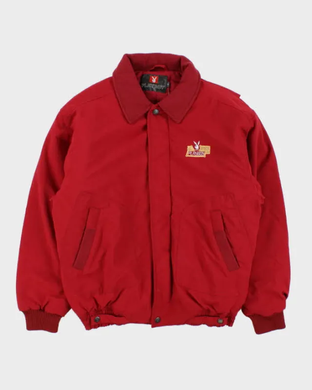Vintage 1990s Playboy Space Padded Bomber Jacket - M sold by Rokit