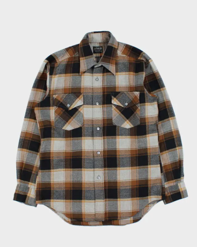 Vintage 1970s Palermo Plaid Flannel Long Sleeve Shirt - M made by Rokit