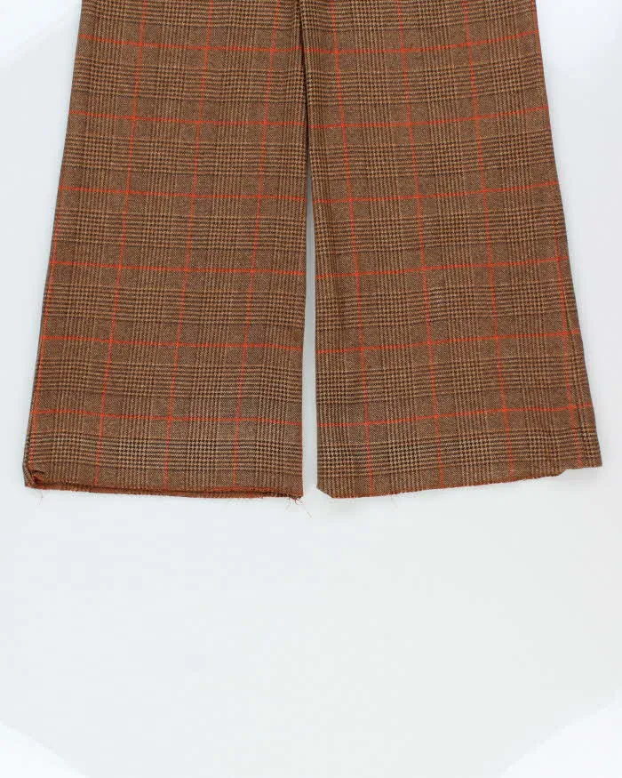 Vintage 1970s Pant Man Wool Blend Women's Flared Tweed Trousers - W26 L32 sold by Rokit product image thumbnail 5