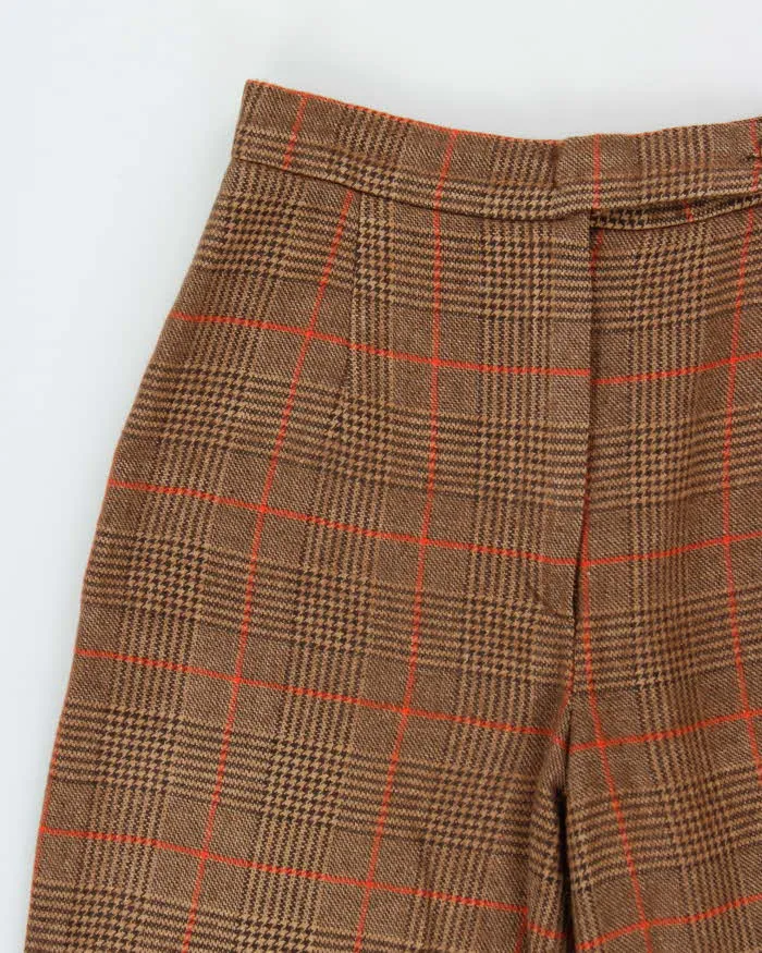 Vintage 1970s Pant Man Wool Blend Women's Flared Tweed Trousers - W26 L32 sold by Rokit product image thumbnail 3