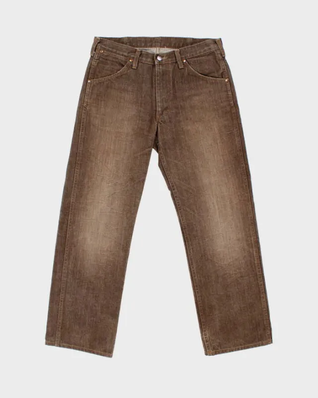 Vintage Y2K 00s Wrangler Sanforized Japanese Denim Straight Leg Jeans - W33 L29 sold by Rokit