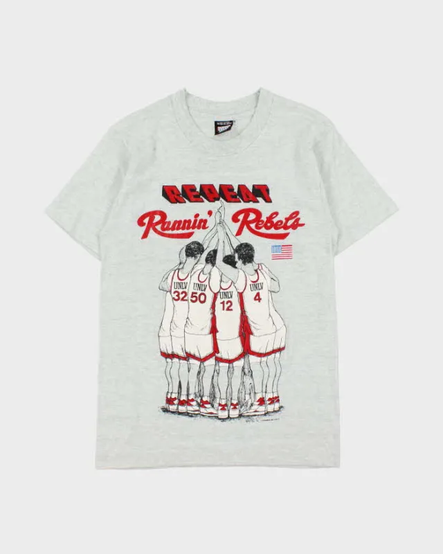 Vintage 1990 Screen Stars UNLV Runnin Rebels Made In USA Single Stitch Crewneck T-Shirt - M made by Rokit