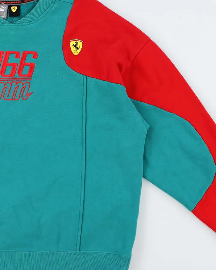 Vintage Ferrari x Puma 166mm Two-Tone Crewneck Sweatshirt - M sold by Rokit product image thumbnail 3