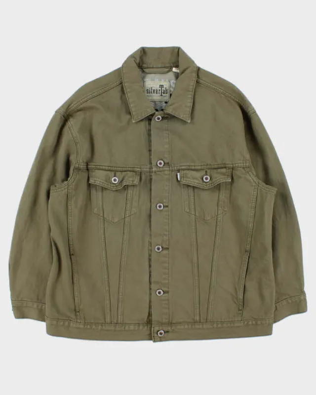 Vintage 00s Levi's SilverTab Khaki Denim Jacket - L sold by Rokit