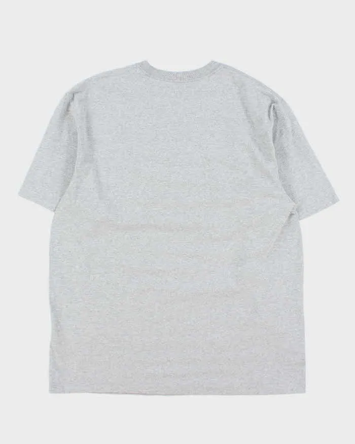 Vintage Carhartt Heavyweight Marl Grey Loose Fit Crewneck Pocket T-Shirt - L sold by Rokit product image thumbnail 2