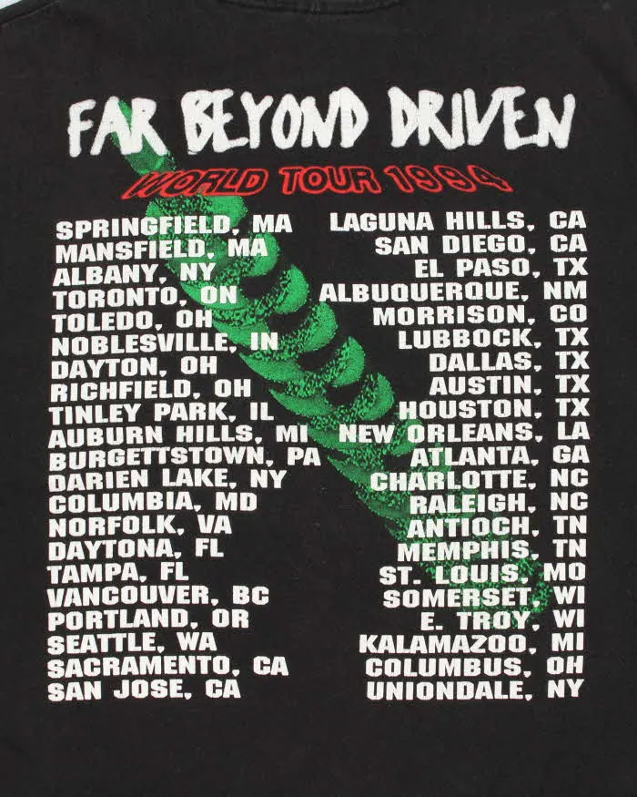 Vintage 1994 Pantera 'Far Beyond Driven' Tour Hanes Ultraweight Distressed Sleeveless Single Stitch Crewneck T-Shirt - XL sold by Rokit product image thumbnail 4