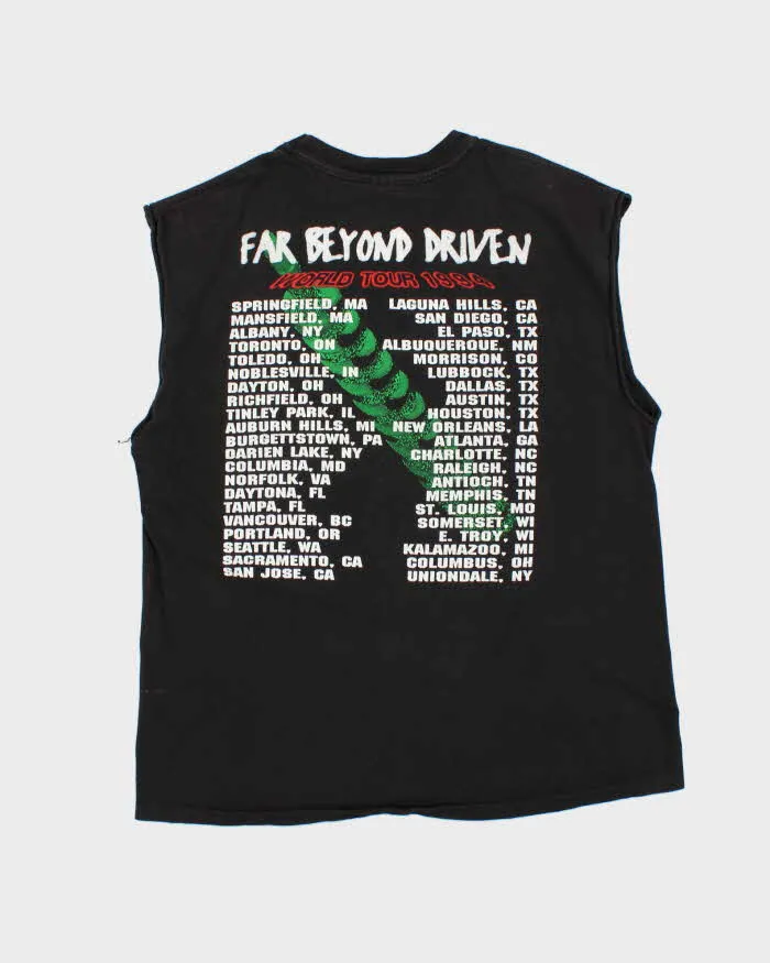 Vintage 1994 Pantera 'Far Beyond Driven' Tour Hanes Ultraweight Distressed Sleeveless Single Stitch Crewneck T-Shirt - XL sold by Rokit product image thumbnail 2