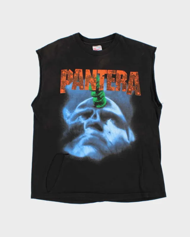 Vintage 1994 Pantera 'Far Beyond Driven' Tour Hanes Ultraweight Distressed Sleeveless Single Stitch Crewneck T-Shirt - XL sold by Rokit