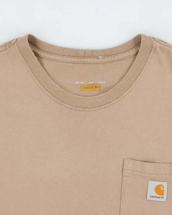 Vintage Carhartt Heavyweight Original Fit Crewneck Pocket T-Shirt - L sold by Rokit product image thumbnail 5