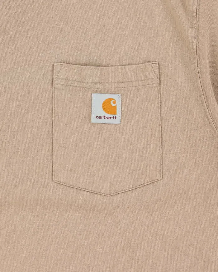 Vintage Carhartt Heavyweight Original Fit Crewneck Pocket T-Shirt - L sold by Rokit product image thumbnail 4