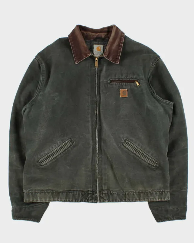 Vintage Y2K 2007 Carhartt J97 Detroit Moss Green Blanket Lined Workwear Jacket - XL sold by Rokit