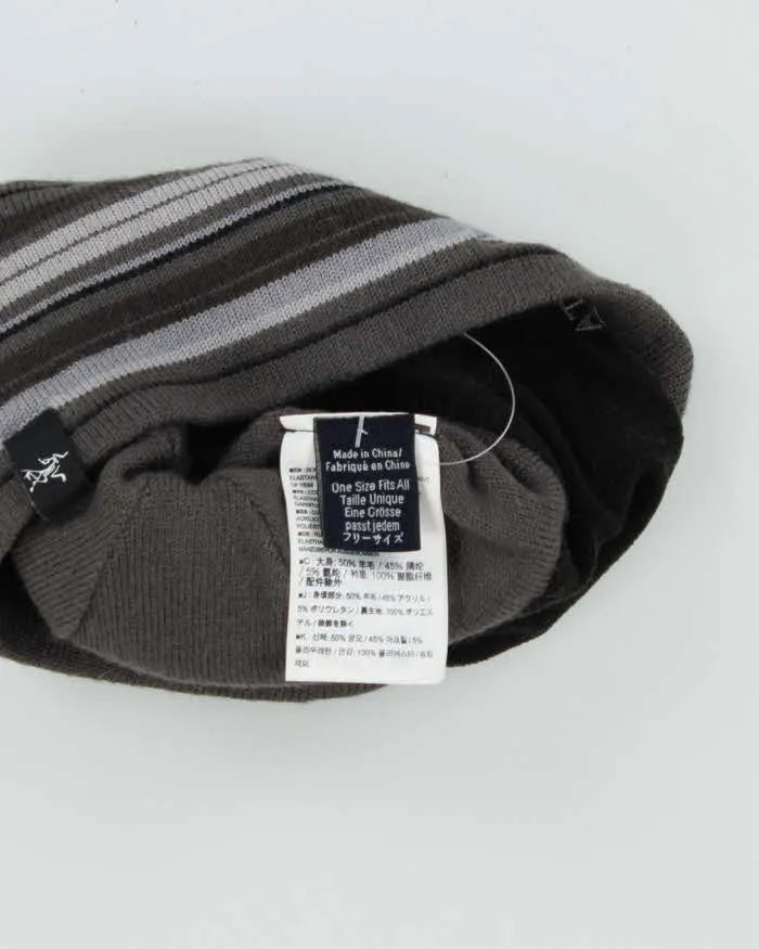 Vintage Arc'teryx Wool Blend Striped Skull Cap Beanie - OS sold by Rokit product image thumbnail 5
