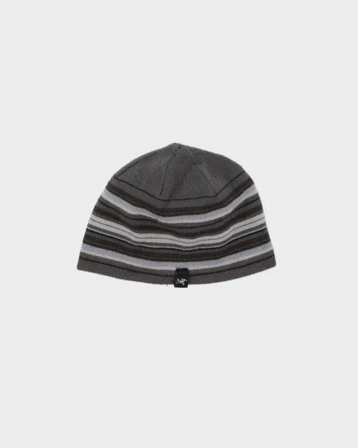 Vintage Arc'teryx Wool Blend Striped Skull Cap Beanie - OS sold by Rokit