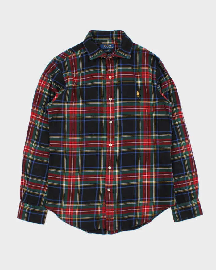 Vintage Polo Ralph Lauren Tartan Long Sleeve Flannel Shirt - M sold by Rokit