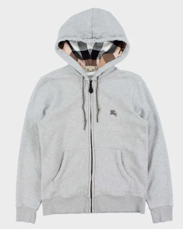 Vintage Y2K 00s Burberry Brit Nova Check Lined Heavyweight Full-Zip Hoodie - L sold by Rokit