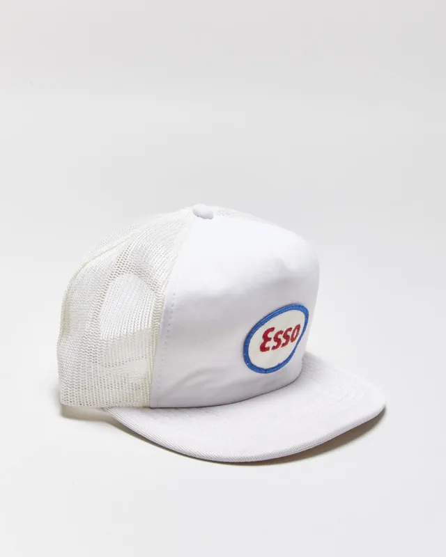 Vintage 1980s AJM Esso Snapback Trucker Cap - OS sold by Rokit