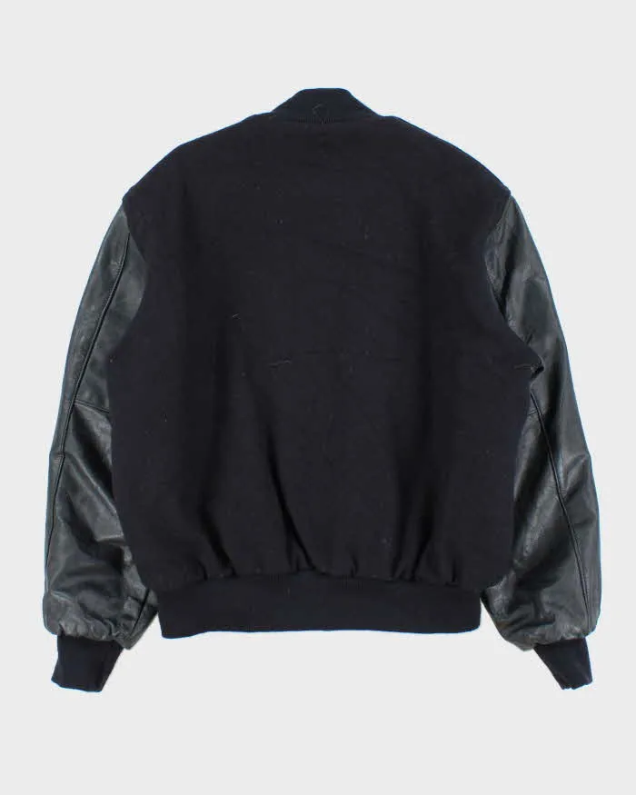 Vintage 1990s Holloway Wool Leather College Varsity Bomber Jacket - M sold by Rokit product image thumbnail 2