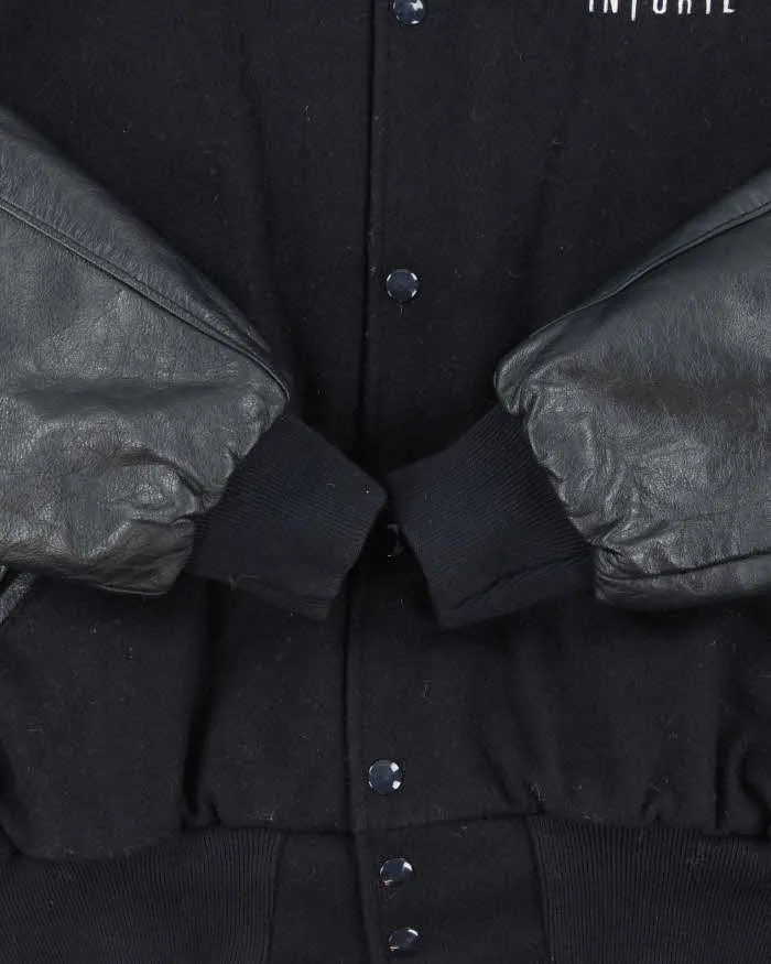 Vintage 1990s Holloway Wool Leather College Varsity Bomber Jacket - M sold by Rokit product image thumbnail 5
