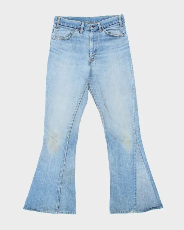 Vintage 1970s Levi's Orange Tab Denim Bell Bottom Flared Jeans - W32 L34 made by Rokit