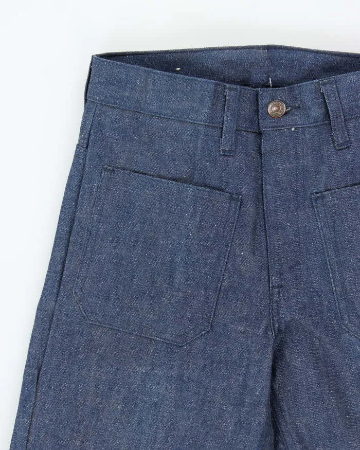 DSWT Vintage 1970s Levi's Shipmates Big E Raw Denim Women's High Waisted Flared Bell Bottom Jeans - W26 L35 sold by Rokit product image thumbnail 3