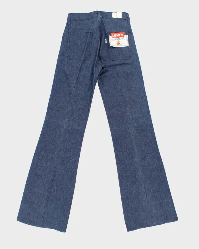 DSWT Vintage 1970s Levi's Shipmates Big E Raw Denim Women's High Waisted Flared Bell Bottom Jeans - W26 L35 sold by Rokit product image thumbnail 2