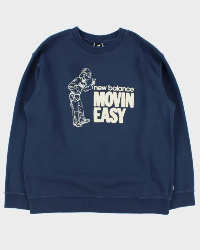 Vintage New Balance 'Movin Easy' Crewneck Sweatshirt - XL made by New Balance