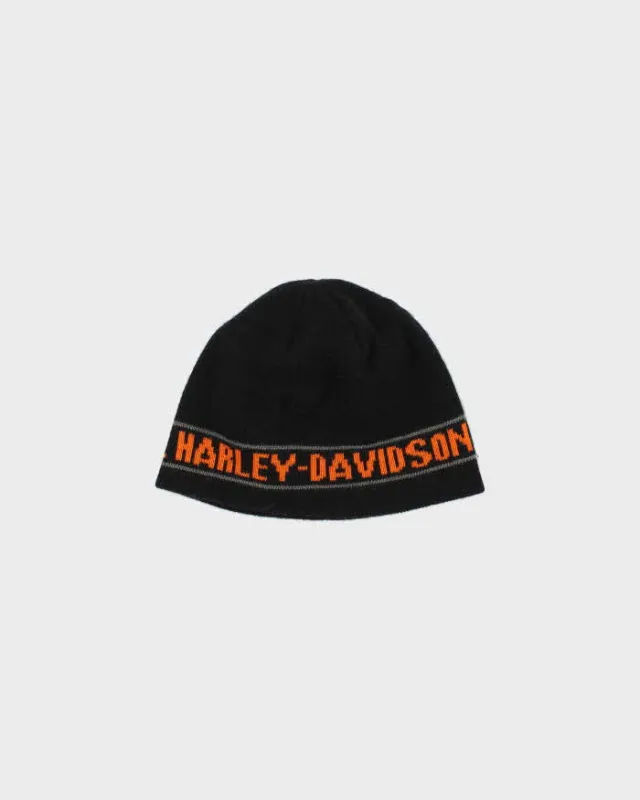 Vintage Y2K 00s Harley Davidson Skull Cap Beanie - OS made by Rokit