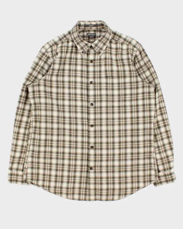 Vintage Eddie Bauer Plaid Relaxed Fit Long Sleeve Flannel Shirt - M sold by Rokit