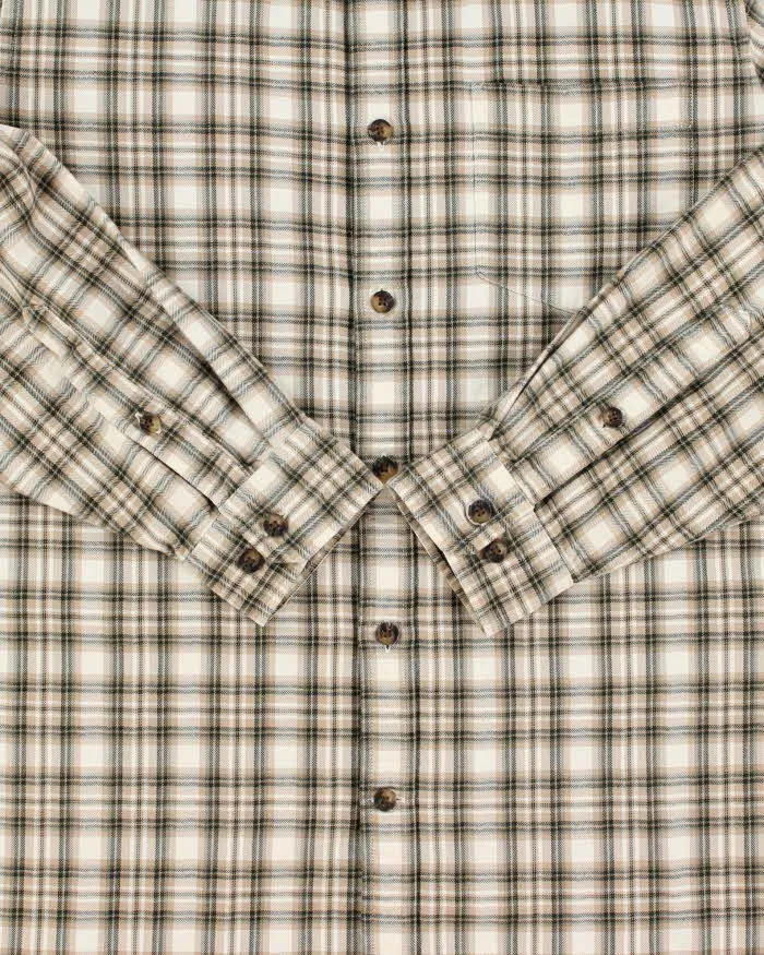 Vintage Eddie Bauer Plaid Relaxed Fit Long Sleeve Flannel Shirt - M sold by Rokit product image thumbnail 4