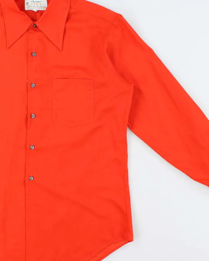 Vintage 1970s Arrow Viva Tericota Long Sleeve Shirt - L sold by Rokit product image thumbnail 3