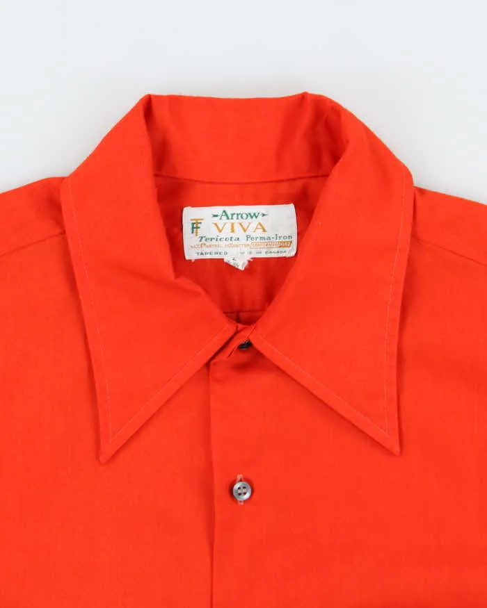 Vintage 1970s Arrow Viva Tericota Long Sleeve Shirt - L sold by Rokit product image thumbnail 5