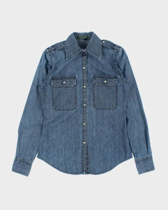 Vintage Y2K 00s Lauren Ralph Lauren Long Sleeve Denim Shirt - S made by Ralph Lauren