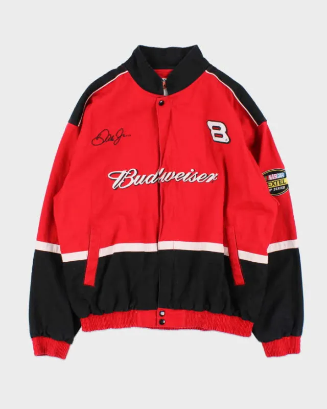 Vintage 1990s Winners Circle Budweiser Dale Earnhardt Jr Nextel Cup Series Bomber Jacket - L sold by Rokit