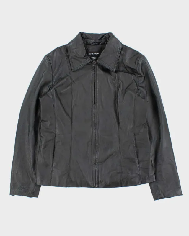 Vintage 90s New York Company Leather Jacket - L made by Rokit