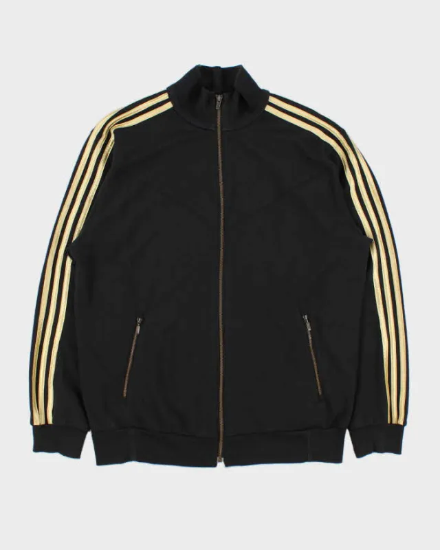 Vintage Y2K 00s Adidas Gold 3-Stripe Full-Zip Sweatshirt - XL sold by Rokit