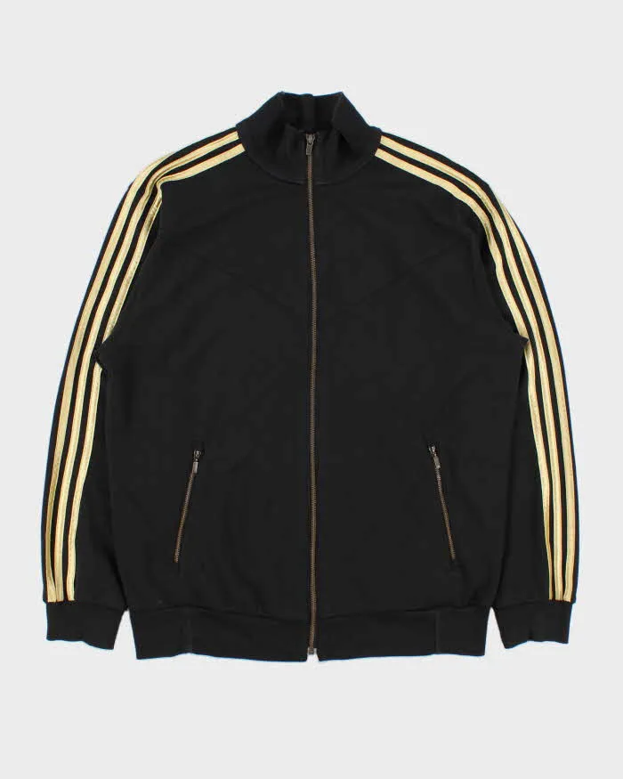 Vintage Y2K 00s Adidas Gold 3-Stripe Full-Zip Sweatshirt - XL sold by Rokit
