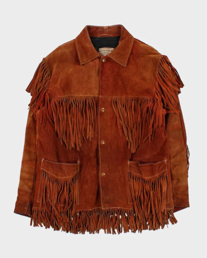 Vintage 1960s Western Leather Wear Suede Tassel Jacket - L sold by Rokit