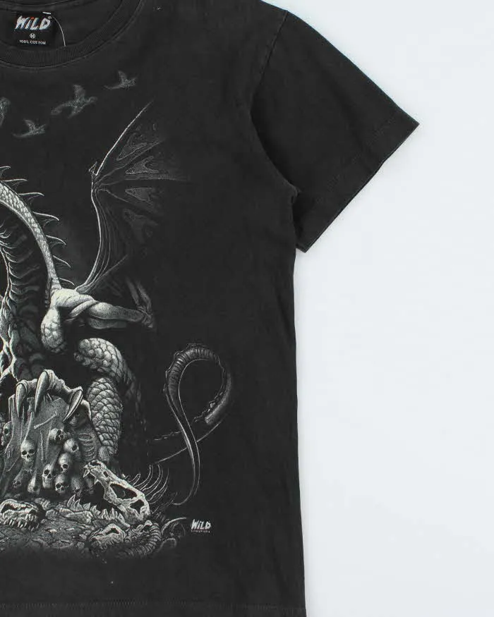 Vintage 1990s Wild Single Stitch Dragon Crewneck T-Shirt - M sold by Rokit product image thumbnail 3