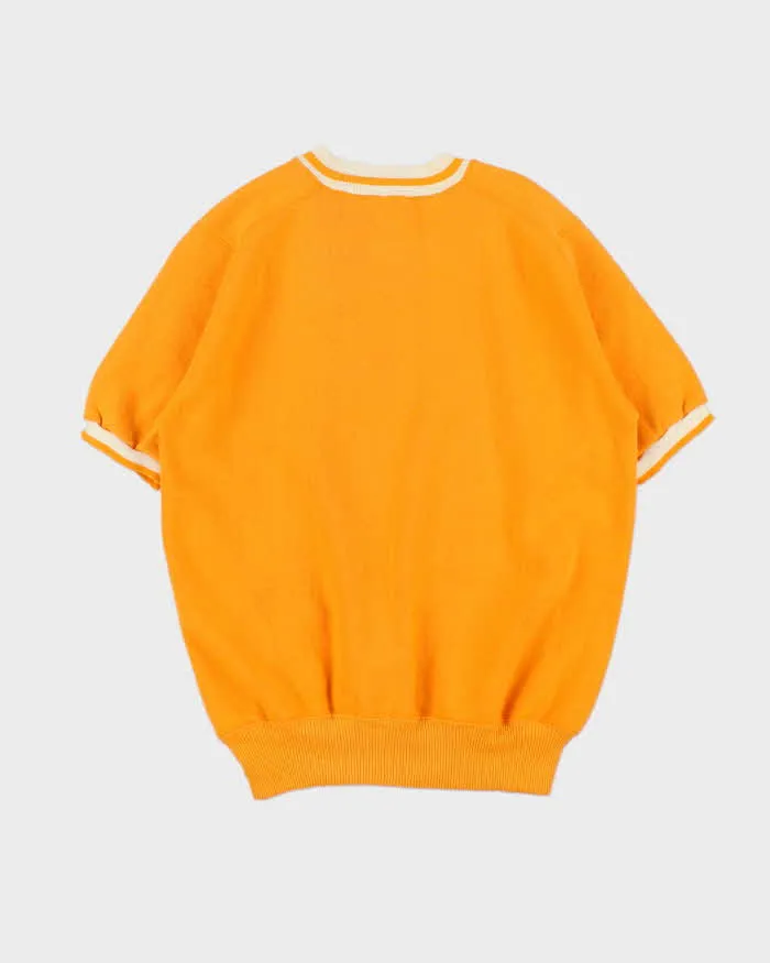 Vintage 1970s Pumpkin Orange Short Sleeve Crewneck Sweatshirt - L sold by Rokit product image thumbnail 2