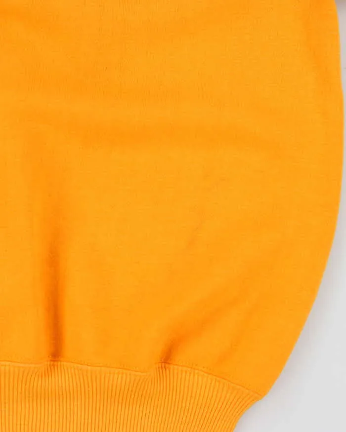 Vintage 1970s Pumpkin Orange Short Sleeve Crewneck Sweatshirt - L sold by Rokit product image thumbnail 5