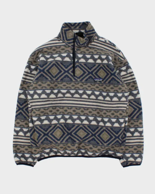 Vintage 90s Patagonia Synchilla Snap T Fleece - M sold by Rokit